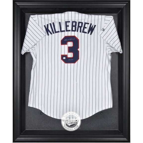 Minnesota Twins Black Framed Logo Jersey Display Case