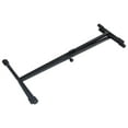 vidaXL Keyboard Stand and Stool Set Black