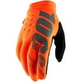 thumbnail image 2 of 100% Brisker Men's Full Finger Gloves: Fluo Orange/Black LG, 2 of 3