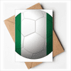 Nigeria National Flag Soccer Football Greeting Cards You are Invited Invitations