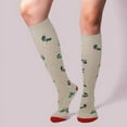 thumbnail image 4 of Dr. Motion Women Novelty Christmas Print Gradated Compression Knee High Socks 6 Pairs, 4 of 4