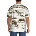 thumbnail image 3 of Honeii Cows Grazing On The Meadow 1 for Men's Short-Sleeved Button-Up Collared Shirt Featuring A Pocket, Perfect for Beach Vacations, And Travel Adventures.-3X-Large, 3 of 5