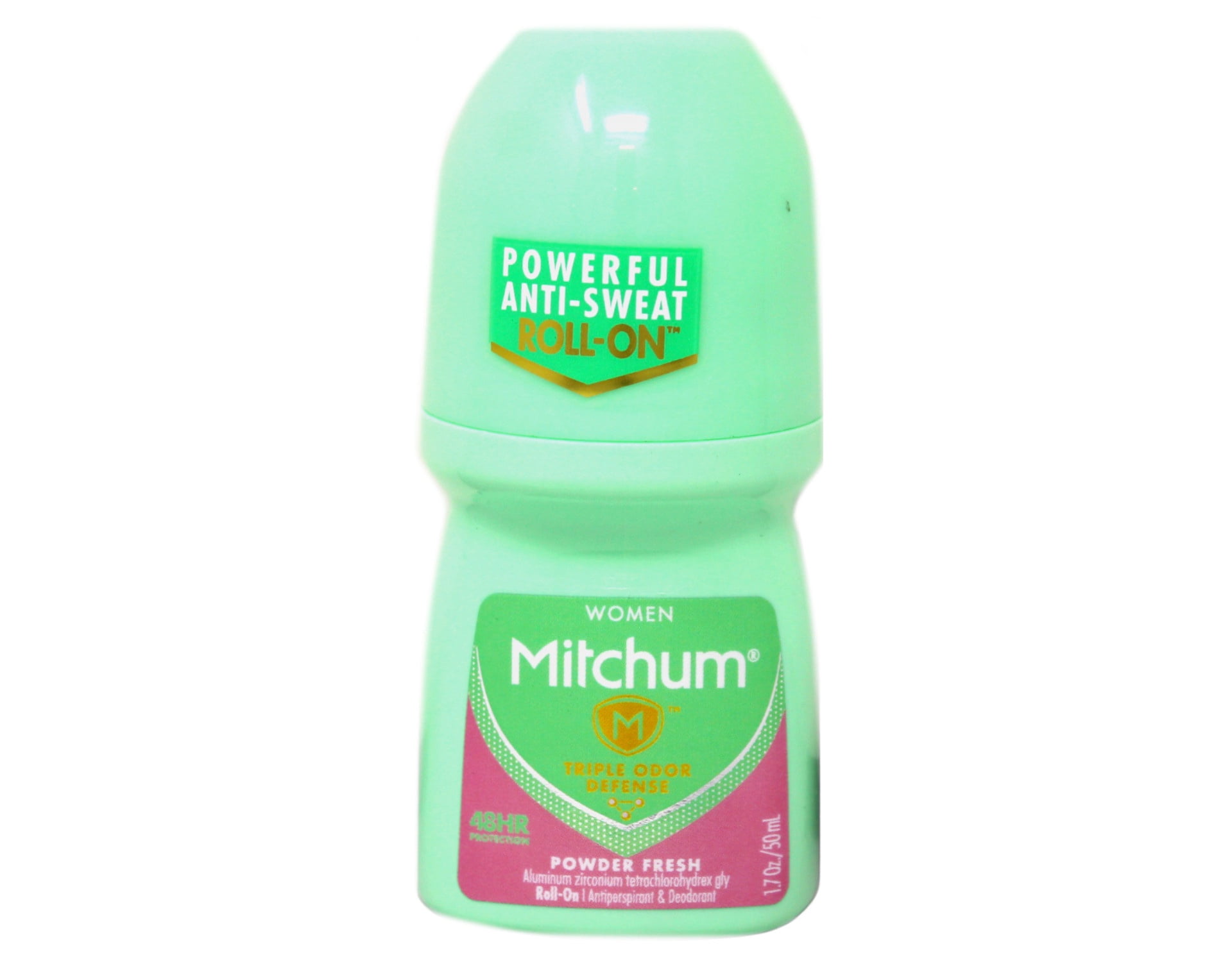 Mitchum Women Roll On Antiperspirant Deodorant Powder Fresh 48 Hour Protection 1.7 oz (Pack of 3)