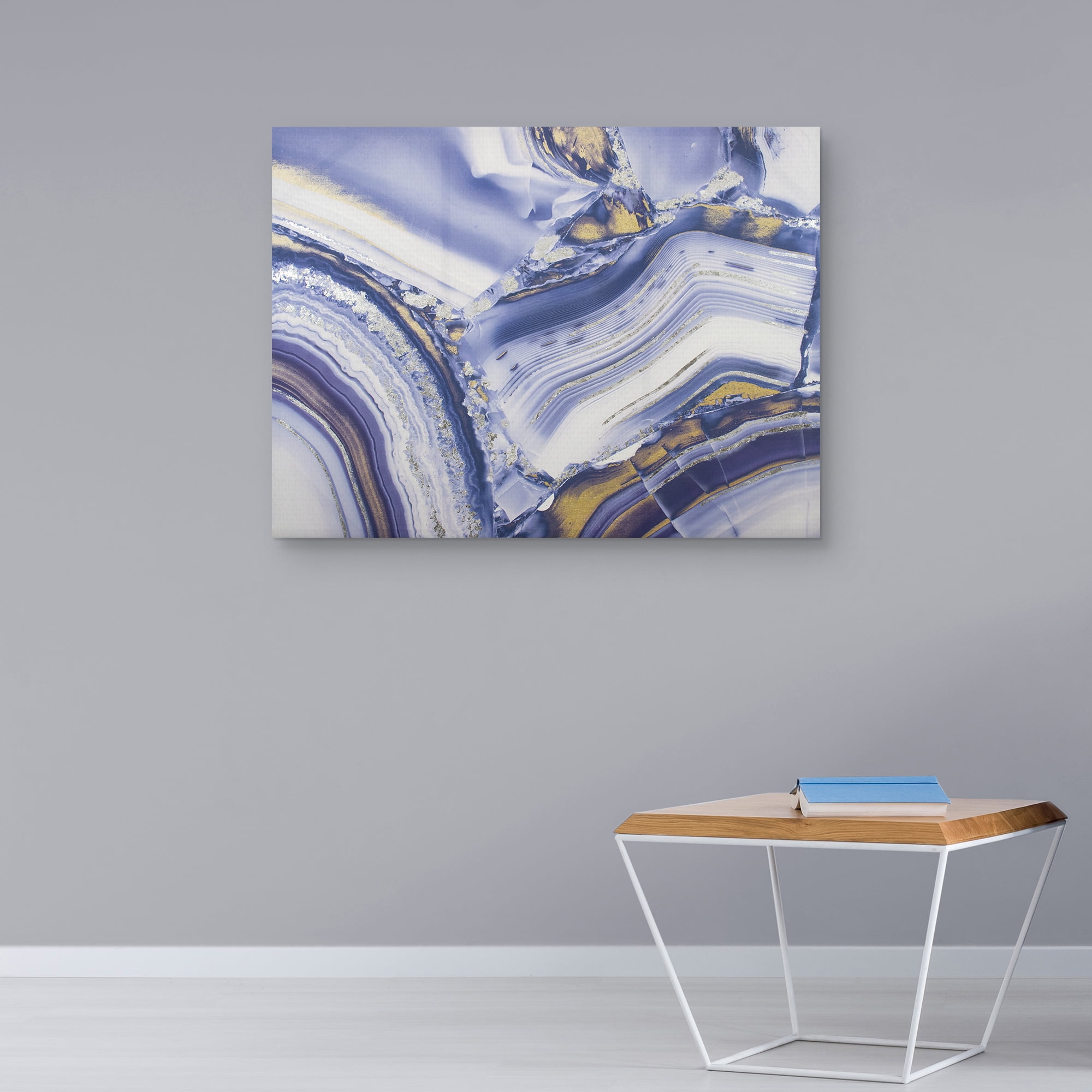 MoDRN Glam Crystal Abstract Canvas Art Print, 40" x 30"