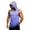 Blue, variant on Gradient Muscle Shirt For Men, Sleeveless Pullover Hoodie Vest with Kangaroo Pocket - Quick Dry Bodybuilding Stringer for Summer Gym & Outdoor Training Purple XL