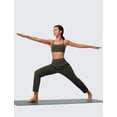 thumbnail image 3 of Pantalones de yoga CRZ YOGA Butterlift Ankle para mujer, color verde oliva, 3 of 4