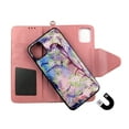 thumbnail image 2 of Cherry Flower Case for Iphone 11 Pro 5.8 Magnetic Detachable Hybrid Shock-Proof 2 in 1 Pu Leather Wallet Cover Folio Flip Kickstand Snap-on Book Style Cases Card Slots Wrist Strap, 2 of 2