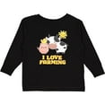 thumbnail image 3 of Inktastic I Love Farming- Farm Animals Boys or Girls Long Sleeve Toddler T-Shirt, 3 of 5