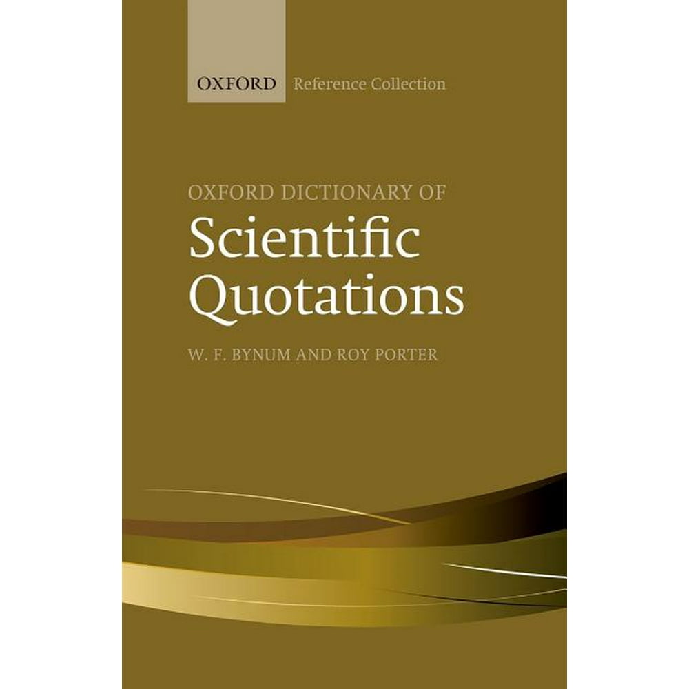 Oxford Dictionary of Scientific Quotations (Hardcover)