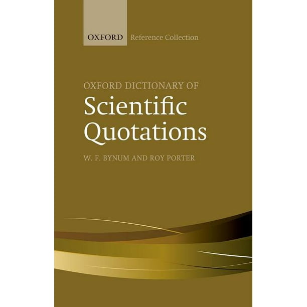 Oxford Dictionary of Scientific Quotations (Hardcover)