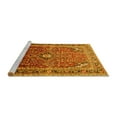 thumbnail image 2 of Ahgly Company Machine Washable Indoor Square Persian Yellow Traditional Area Rugs, 7' Square, 2 of 4