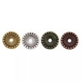 thumbnail image 4 of GKNET 180pcs Tibetan Silver Disc Spacer Beads Rondelle Nickel Free Mixed Color 12mm, 4 of 6