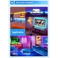 thumbnail image 4 of Mistaha Kit de Bande Lumineuse DEL RVB WiFi Intelligent avec Contrôle Sonore et Musique, Alimenté par USB, 5050RVB, Rétroéclairage Graffiti, 1 m Non Étanche, Boîte Colorée, 4 of 6