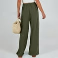thumbnail image 3 of JIUKE Wide Leg Pants for Women High Waisted Comfy Beach Pants Loose Fitted Pull on Summer Trousers, 3 of 4
