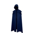 thumbnail image 5 of Adult Hooded Cloak Medieval Cape Ranger Elven Costume for Men Women Halloween Cosplay Gothic Wicca Robe Wizard Sorcerer Knight Larp Dress Up Full Length, 5 of 5