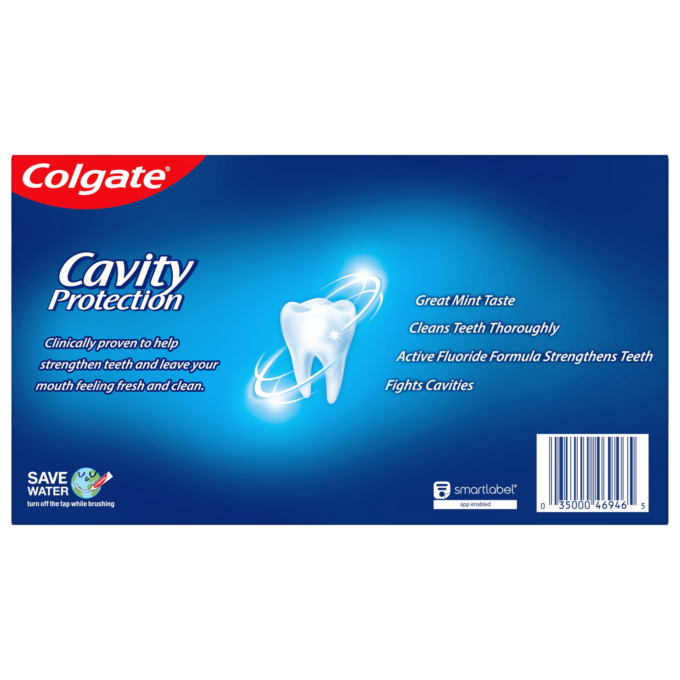 Colgate Cavity Protection Fluoride Toothpaste, Great Regular Mint Flavor, 3 Pack, 6 oz