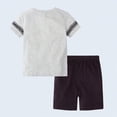 thumbnail image 5 of NOLDARES Toddler Boy Fire Truck Print Summer Outfit Short Sleeve T-Shirt Play Shorts Clothes Blazer,4-5 Y, 5 of 5