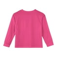 thumbnail image 4 of Drmagiyhm Long Sleeve Tops for Girls Size 10-12 Casual Crewneck Solid Color Shirt Stretchy Basic Fall T-Shirt Kids Comfy Tops, Tees & Blouses Hot Pink 7-8 Years, 4 of 4