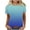 Blue, variant on OGLCCG Womens Short Sleeve T Shirts Casual Tunic Tops Gradient Crewneck Summer Loose Fitting Tee Shirts