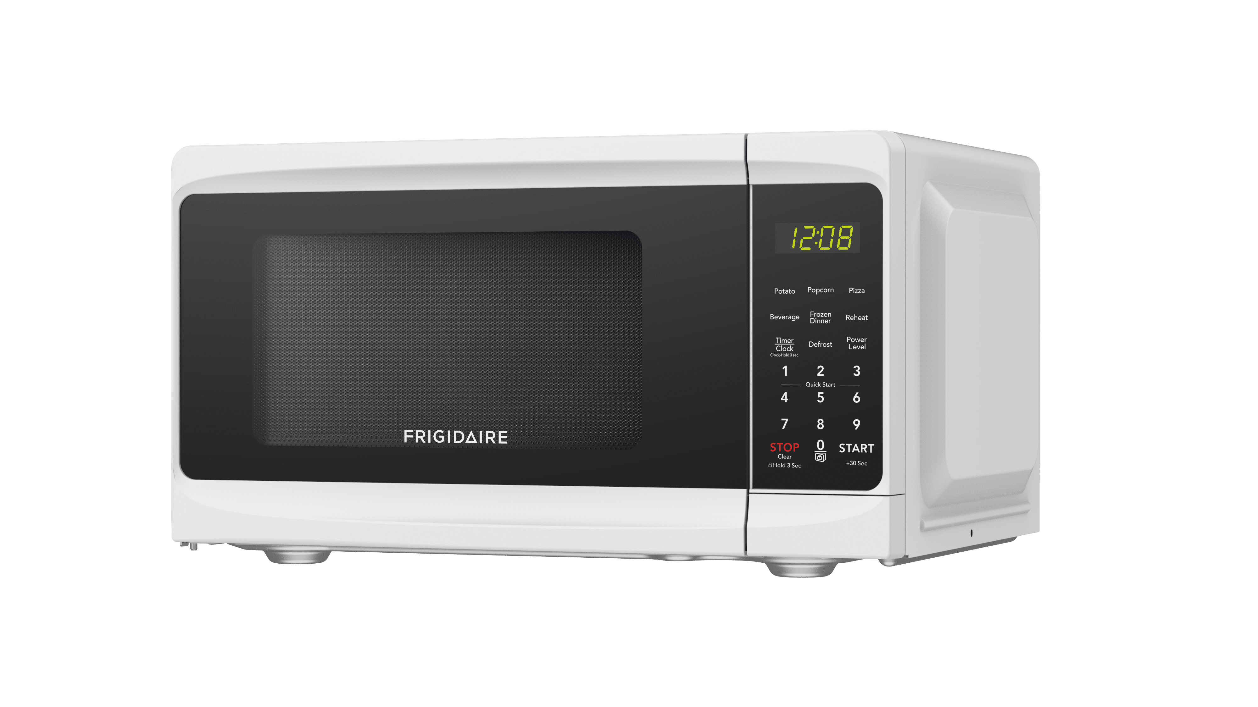 Frigidaire 0.7 Cu. Ft. Countertop Microwave Oven, 700 Watt Microwave with 10 Power Levels, White EMW733