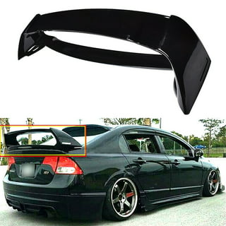 FINDAUTO ABS Rear Trunk Spoiler Wing with 3rd Brake Light Custom Style Fits  for Most Cars Universal Trunk Lip Spoiler