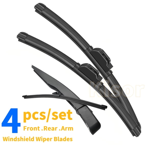 Kisor Front Rear Wiper Blades And Rear Wiper Arm 26" 24" 11" 13.8" Fit For Ford EcoSport 2018-2021 (Set of 4), Y23R7M9E