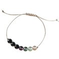 thumbnail image 2 of Bracelet à Ficelle Shungite et Fluorite, Protection Emf Aura Nettoyage, 2 of 2