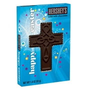 HERSHEY'S, Solid Milk Chocolate Cross Candy Bar, Easter, 1.8 oz, Gift Box