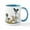 White/Blue Inside, variant on CafePress - Italian Greyhound Trio Mugs - 11 oz Ceramic Mug - Novelty Coffee Tea Cup