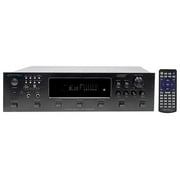 Technical Pro 6000 Watt Bluetooth Karaoke Amplifier Receiver w/ USB, SD+(2) Mics