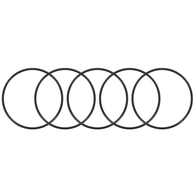 Unique Bargains O-Rings Nitrile Rubber 125.2mm x 130mm x 2.4mm Seal Rings Sealing Gasket 5pcs