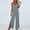 Gray, variant on LEBONYARD Pink Jumpsuits for Women,Women's V-Neck Jumpsuit with Adjustable Straps Side Slits and Pockets Army Green S