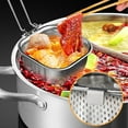 thumbnail image 5 of Strainer Skimmer Ladle, Stainless Steel Solid Professional Oil Spider Strainer with Long Handle for Draining Frying, Kitchen Cooking Colander Spoon Kitchen Utensils Wire Strainer Pasta Spoon(Round), 5 of 8