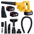 thumbnail image 1 of Soplador de Hojas Inalámbrico de 21V, Mini Soplador de Aire Eléctrico Ligero con Dos Baterías de 2.0Ah, Soplador de Hojas y Aspiradora de Mano 2 en 1 para Limpieza Del Hogar, Jardín y Auto, 1 of 9