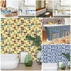 18Pcs 3D Waterproof Bathroom Kitchen PVC Tile Mosaic Sticker Self-adhesive Wall