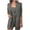 Dark Gray, variant on YYDGH Women's 2 Piece Open Front Long Sleeve Blazer Solid Color with Pockets Shorts Suit Sets Hot Pink XS