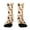303#Beige, variant on Men Women Soft Stretch Socks Halloween Pumpkin Witch Pattern Mid Calf Cotton Socks Everyday Outdoor Socks