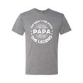 thumbnail image 2 of Wild Bobby, Papa Man Myth Legend Funny Dad Uncle Papa Granpa Dad Gift, Father's Day, Men Premium Tri Blend Tee, Premium Heather, X-Large, 2 of 4