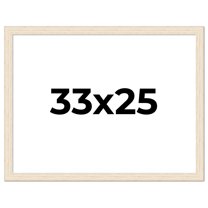33x25 Frame White Real Wood Picture Frame Width 1.5 inches | Interior Frame Depth 0.5 inches | Barn