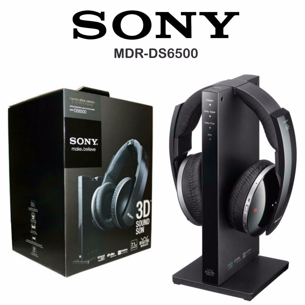 Sony Wireless Over Ear Headphones Mdrds6500 Black Open Box Walmart Canada