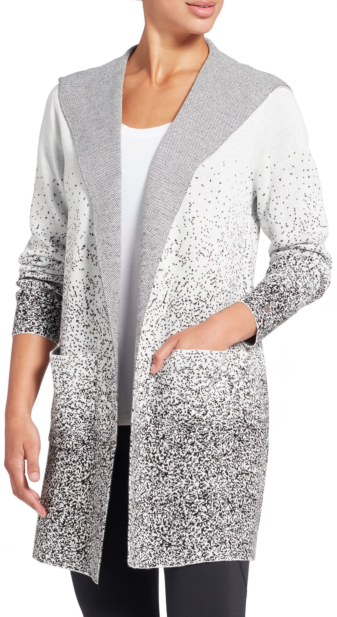 hooded duster cardigan