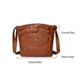 thumbnail image 3 of BVXEEP Crossbody Bag, Shoulder Bag, New Leather Bag Soft Leather Messenger Multi Pocket Large Capacity, 3 of 8