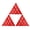 Red, variant on 3D Acrylic Triangular Mirror Wall Stickers 100 Pieces Mosaic Self-Adhesive Mirror Tiles DIY Wall Stickers Room Home Decoration