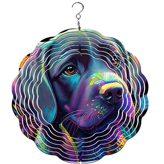 Labrador Retriever Wind Spinner, Garden Décor, Yard Décor, Porch Décor, Lab