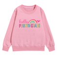 thumbnail image 6 of KAUOD Girls Boys 4th Grade Preppy Clothes Boys Crewneck Pullover Sweatshirt Rainbow Graphic & Letter Print Shirt Back to School Top, 6 of 8