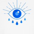 thumbnail image 3 of CafePress - Evil Eye, Spiritual Symbol Of Prot Baseball Jersey - Kids Cotton Baseball Jersey, 3/4 Sleeve Shirt, 3 of 4