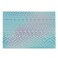 thumbnail image 2 of Afghan Cutting Board, Geometric Shapes with Triangles Rhombuses and Herringbone Zigzag Stripes, Decorative Tempered Glass Cutting and Serving Board, Large Size, Lilac and Pale Blue, by Ambesonne, 2 of 5