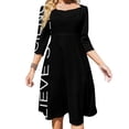 thumbnail image 1 of Believe Science Robe Ample avec Poches pour Femmes Robe Décontractée Col en V Robe Imprimée Believe Science Follow The Data Trust Experts, 1 of 5