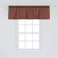 thumbnail image 2 of Ambesonne Checkered Window Valance, Old Celtic British, 54" X 18", Red Black Yellow, 2 of 3