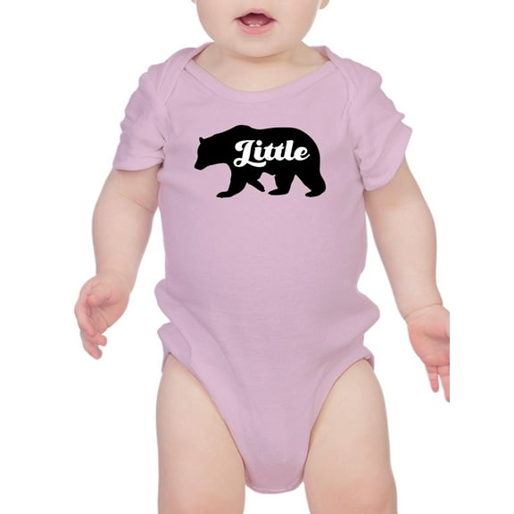 "Little" Bear Silhouette. Infant Bodysuit,  18 Months